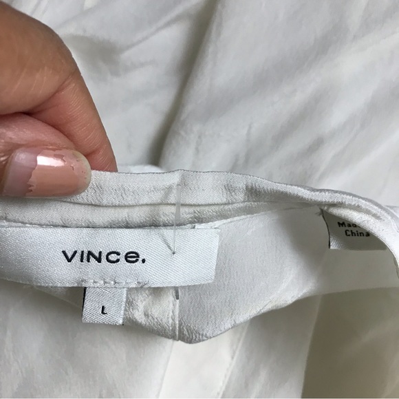 Vince White Silk Blouse - Picture 6 of 7